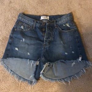 Reposh One Teaspoon High Rise Hawks Shorts
